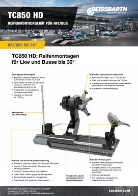 TC850 HD Broschüre
