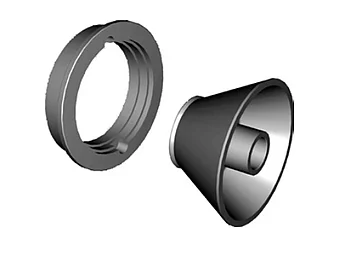 LLKW Konus mit 36mm Distanzring | für LLKW Mittenloch Ø 97-170mm | 1692502046