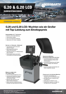 G20 Wuchtmaschine Broschüre