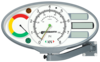 Simultananzeige RAL 7040 | analog, oval | Schwenkarm | 1 691 601 771