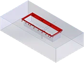 BD 8xxx / 1000/1100 mm | track width 3000 mm | non-separated (w/o pit) | Built-in frame