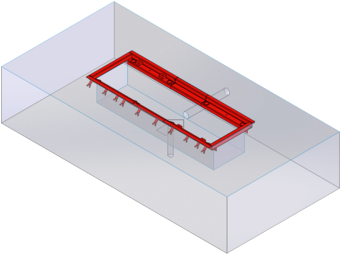 Fundamentrahmen BD 8xx / 1000/1100 mm | Spurweite 3000 mm | einteilig, ohne Arbeitsgrube | 1691810714