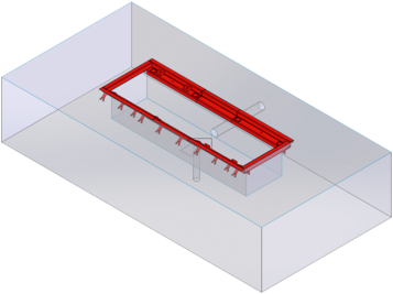 Built-in frame BD 7xxx / 1000 mm / 13 to | track width 2900 mm | non-separated (w/o pit) | 1691880703