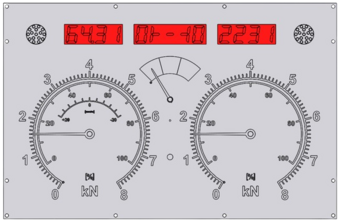 LCD Diplay set for upgrading analogue displays without an integrated LCD | 1691601025