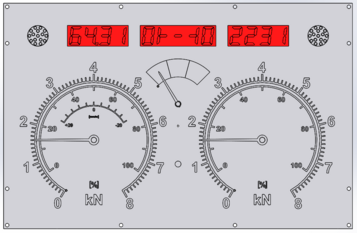 LCD Diplay set for upgrading analogue displays without an integrated LCD | 1691601025
