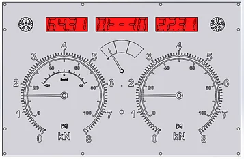 LCD-Anzeige-Set zum Aufrüsten von analogen Anzeigen ohne integriertes LCD | 1691601025