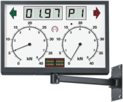 RAL 7016 | analog, rectangular | LCD, svivel arm, IR receiver | Display