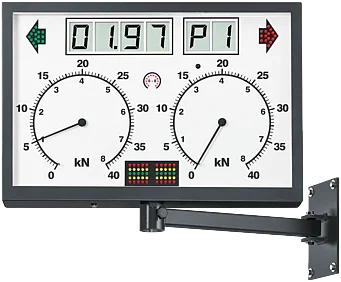 Simultananzeige RAL 7016 | analog, eckig | LCD, Schwenkarm, IR-Empfänger | 1691810750