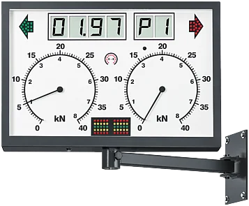 Display RAL 7016 | analog, rectangular | LCD, svivel arm, IR receiver | 1691810750