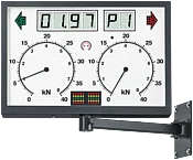 RAL 7016 | analog, rectangular | LCD, svivel arm, IR receiver | Display
