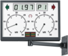Simultananzeige RAL 7016 | analog, eckig | LCD, Schwenkarm, IR-Empfänger | 1 691 810 750