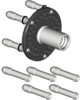 Stud adapter kit 5-hole | Pneumatic | 5 x 98 / 110 / 118 / 120.65 / 127 / 130 / 140 mm | 1 692 502 068