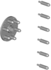 Typenspannflansch USA | Manuell | 5 x 101,6 / 139,7 / 165,1 mm | 6 x 139,7 / 114,3 mm | 4 x 165,1 / 170 mm | 3 x 130 mm | 1 692 502 060