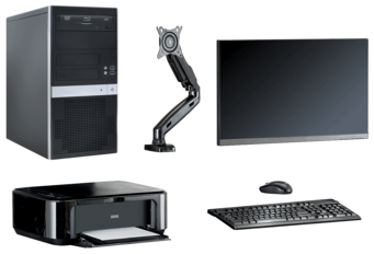 PC-Ausrüstungspaket für PC-Fahrwagen Standard | 1691810743