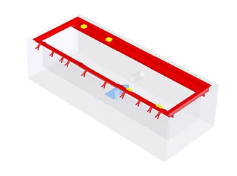 Fundamentrahmen BD 8xxx / 1300 mm | Spurweite 3200 mm | einteilig, ohne Arbeitsgrube | 1691810766