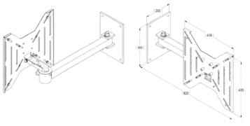 TV-Wandhalterung | VESA 400x400mm | 1691401107