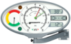 Simultananzeige RAL 7040 | analog, oval | LCD, Schwenkarm | 1 691 601 767