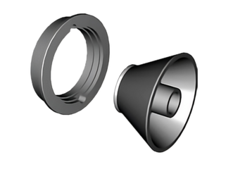 Cono per autocarri leggeri con anello distanziale da 36 mm | per autocarri leggeri con foro centrale Ø 97-170 mm | 1692502046