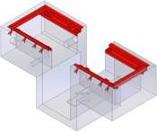 BD 8xxx / 1000 mm / 18 to | separated, with pit | Built-in frame