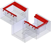 BD 8xxx / 1000 mm / 18 to | separated, with pit | Built-in frame