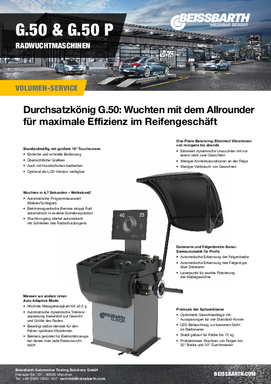 G50 Wuchtmaschine Broschüre