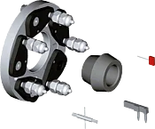 | Ø 95-219mm | Universal 3-4-5-6-Loch Adapter | Ø 95-219mm | Universal 3-4-5-6-Loch Adapter