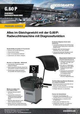 G60 Wuchtmaschine Broschüre