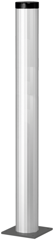 aluminium | RAL 7016 | for TV Monitor / rectangular analog display | Stand column