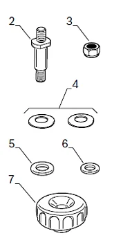 Halter für Klebegewichtspule | MT Zero 6 & 8 | 1695656877