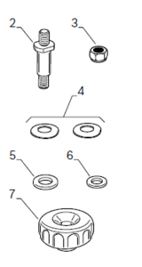 Halter für Klebegewichtspule | MT Zero 6 & 8 | 1695656877