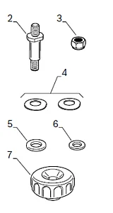 Halter für Klebegewichtspule | MT Zero 6 & 8 | 1695656877