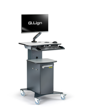 Carrello con monitor da 27" | per Q.Lign | 1690201055