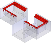 BD 7xxx / 1000 mm / 13 to | separated, with pit | Built-in frame