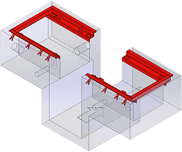 Fundamentrahmen BD 7xxx / 1000 mm | zweiteilig, mit Arbeitsgrube | 1691880700 Fundamentrahmen BD 7xxx / 1000 mm | zweiteilig, mit Arbeitsgrube | 1691880700