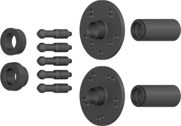 Kit di centraggio ruota per flangia pneumatica speciale BMW | MT Zero 6 e 8 pneumatico | 1695657004
