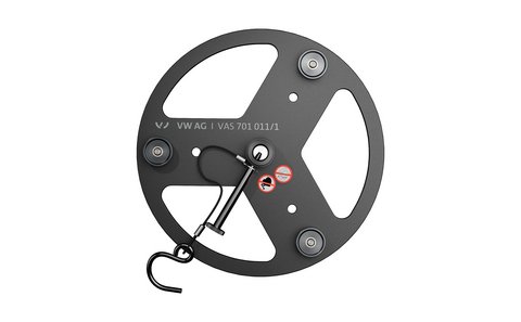 VAS 701011/1 | Set 2x Magnetic clamp for VW Crafter | 130mm & 205mm bolt circles | 1 690 101 084 VAS 701011/1 | Set 2x Magnetic clamp for VW Crafter | 130mm & 205mm bolt circles | 1 690 101 084