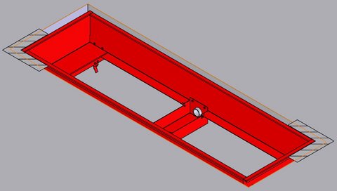 Installation frame for car brake tester BD 4xxx, 700 mm | 1 691 602 115
