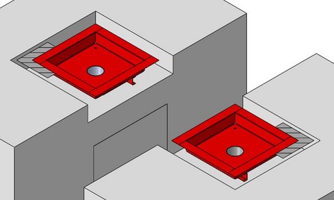 Einbauwanne für Gelenkspieltester GST 651 | 1 691 651 001