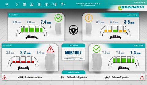 Tyre diagnosis system Easy Tread 2.0 | Above ground | 1 691 200 000